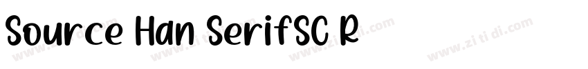 Source Han SerifSC R字体转换